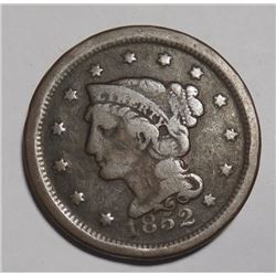 1852 LARGE CENT VG