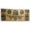 Image 1 : 1858 BANK OF MALCOMB COUNTY $10.00 NOTE F/VF