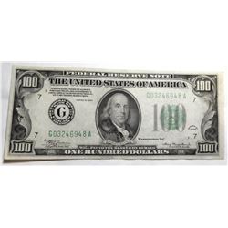 1934 $100.00 FEDERAL NOTE CRISP GEM UNC