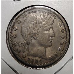 1894 BARBER QUARTER XF-45