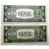 Image 2 : LOT OF 1935-E STAR $1.00 & 1935-A SILVER CERTIFICATES XF/AU (2 NOTES)