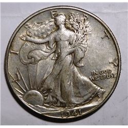 1941-D WALKING LIBERTY HALF DOLLAR XF-45