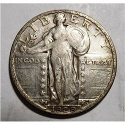 1929-S STANDING LIBERTY QUARTER VF