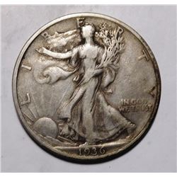 1936-S WALKING LIBERTY HALF DOLLAR VF/XF