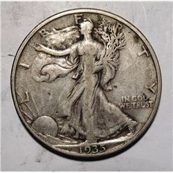 1935-D WALKING LIBERTY HALF DOLLAR VF