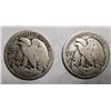 Image 2 : LOT OF 1918-S & 1929-D WALKER HALF DOLLARS G/VG (2 COINS)