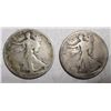 Image 1 : LOT OF TWO 1918 WALKER HALF DOLLARS G/VG (2 COINS)