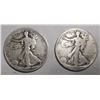 Image 1 : LOT OF TWO 1920-S WALKER HALF DOLLARS G/VG (2 COINS)