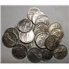 Image 1 : ROLL OF MIXED 1940'S AU-58/UNC WALKER HALF DOLLARS (20 COINS)