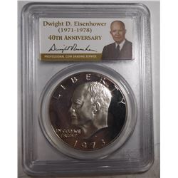 1973-S IKE DOLLAR PCGS PF-69 DCAMEO SILVER