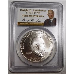 1990-W IKE DOLLAR PCGS MS-69