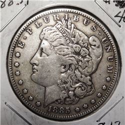 1885 MORGAN DOLLAR XF