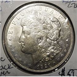 1921-D MORGAN DOLLAR AU-58