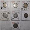 Image 1 : LOT OF SEVEN BETTER DATE BARBER DIMES G/VG (7 COINS)