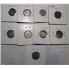 Image 2 : LOT OF NINE BETTER DATE BARBER DIMES G-F (9 COINS)