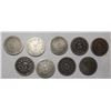 Image 2 : LOT OF NINE SHIELD NICKELS AVE. CIRC. (9 COINS)