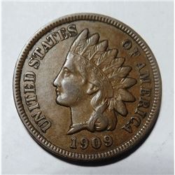 1909 INDIAN HEAD CENT XF