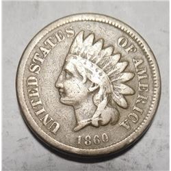 1860 INDIAN HEAD CENT VG