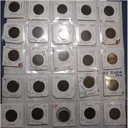 LOT OF NINETY THREE MIXED DATE & GRADE INDIAN HEAD CENTS  (93 COINS)
