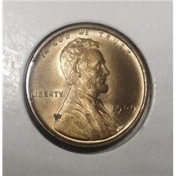 1909 LINCOLN CENT CH BU RED BROWN