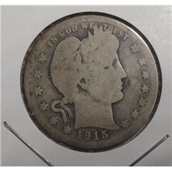 1915-S BARBER QUARTER GOOD