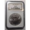 Image 1 : 2001 AMERICAN SILVER EAGLE NGC MS-69