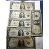 Image 1 : LOT OF SIX $1.00 1957 STAR NOTES VARIOUS GRADES (6 NOTES)