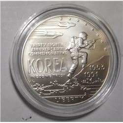 1991-D KOREA SILVER DOLLAR UNC