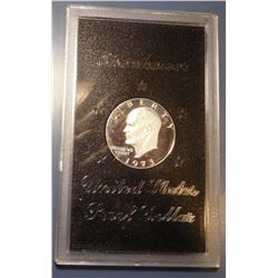 1973-S IKE PROOF 40% SILVER DOLLAR (BROWN IKE)