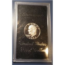 1973-S IKE PROOF 40% SILVER DOLLAR (BROWN IKE)