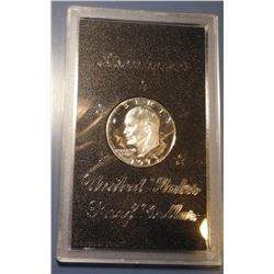 1973-S IKE PROOF 40% SILVER DOLLAR (BROWN IKE)
