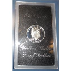 1973-S IKE PROOF 40% SILVER DOLLAR (BROWN IKE)