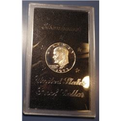 1973-S IKE PROOF 40% SILVER DOLLAR (BROWN IKE)