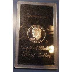 1973-S IKE PROOF 40% SILVER DOLLAR (BROWN IKE)