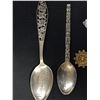 Image 2 : 4 Vancouver BC Birks Sterling Silver Souvenir Spoons. 1913 Rotary Vancouver BC. Totem Pole and Maple