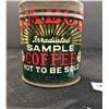 Image 1 : Nice Early Nabob Coffee Sample Tin. " Not To Be Sold" Vancouver BC. 7.5 Ounce Tin. No Lid
