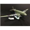 Image 2 : ERTL DC- 3 Diecast Replica Military Plane Limited Edition on Stand. 16'w x 11"L