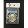 Image 1 : US One Dollar Silver Coin 1923 Graded by PCGS Grade is MS 63