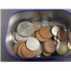 Image 2 : Small Tin of 50 Vintage Great Britian Coins