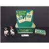 Image 1 : Nice Vintage 1950's Cool Cigarettes Metal Display Case Featuring Willy the Penguin Plus a deck of Pl