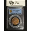 Image 1 : Canada Large Cent 1 Penny Coin from 1914  Graded by PCGS as MS63 RB