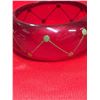 Image 2 : A Good Cherry Red 1940's-50's Lucite Bracelet