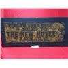 Image 2 : Vintage "Follow Your Nose Miles to the New Hotel Yahk BC" Original Sign Mounted on a Board. Sign Its