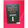 Image 1 : Vintage Toronto Dominion Bank Wall Calander in Very Good Shape