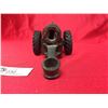 Image 3 : Vintage Cast Iron Cannon With Rubber Tires. Missing the Front Part, or Back Part. Nice Decorative Pi