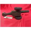 Image 4 : Vintage Cast Iron Cannon With Rubber Tires. Missing the Front Part, or Back Part. Nice Decorative Pi