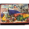 Image 2 : 1950's Retro Vintage Tinplate Painting Set Box. Made in England. Nice Graphics. 14" w x 9.5" d In Ve