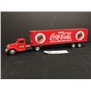 Image 1 : Diecast ERTL Coca-Cola Delivery Semi Truck Piggy Bank in Great Shape