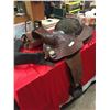 Image 1 : Nice Older 15.5 " Longhorn Saddle with Metal Tag. Maverick by Longhorn 380.