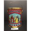 Image 1 : Vintage Baghdad Brand Coffee 5 lb Tin. Mc Donalds Consolodated Vancouver Canada. Nice Graphics